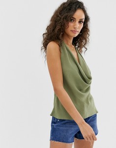 Топ со свободным воротом ASOS DESIGN-Зеленый