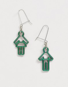 Серьги Benetton - diversity collection-Зеленый