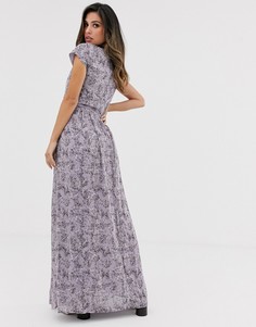 Платье макси с цветочным принтом Vila-Мульти