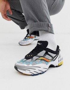 Серебристые кроссовки Saucony Grid Web-Серебряный