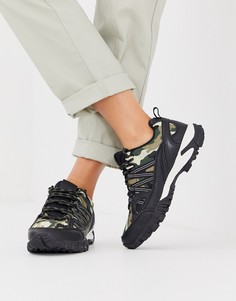 Черные кроссовки на массивной подошве и с камуфляжным принтом ASOS DESIGN Daz-Мульти