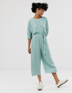 Комбинезон с поясом ASOS DESIGN-Зеленый