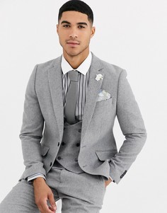 Приталенный пиджак с добавлением шерсти Gianni Feraud Winter Wedding-Серый