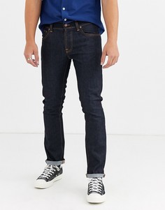 Темно-синие прямые джинсы слим Nudie Jeans Co Grim Tim-Темно-синий
