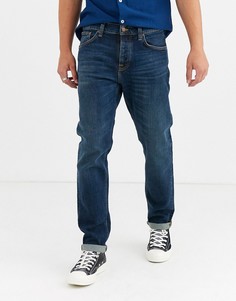 Темные суженные книзу джинсы Nudie Jeans Co Steady Eddie II-Синий