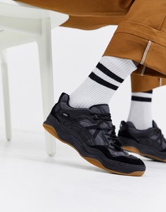 Кроссовки в стиле колор блок черного цвета Vans Varix-Черный