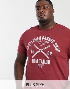 Футболка с принтом Tom Tailor Plus-Светло-коричневый