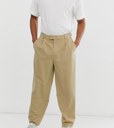 Светло-бежевые брюки со свободными штанинами COLLUSION-Светло-бежевый