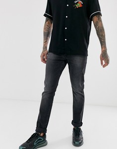 Темно-серые эластичные джинсы скинни Armani Exchange J14-Серый