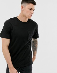 Черная футболка в стиле милитари Jack & Jones Core-Черный