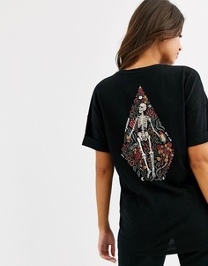 Черная футболка с логотипом Volcom - Stone-Черный