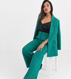 Широкие брюки ASOS EDITION Petite-Зеленый