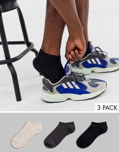 Набор из 3 пар спортивных носков в крапинку ASOS DESIGN - Скидка-Мульти