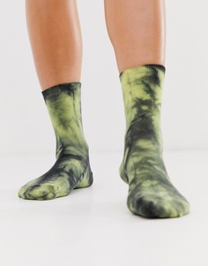 Носки с принтом тай-дай ASOS DESIGN-Мульти