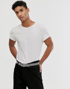 Белая футболка с отделкой изнаночным швом Cheap Monday-Белый