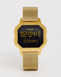Золотистые часы с сетчатым браслетом Nixon A1272 Siren-Золотой
