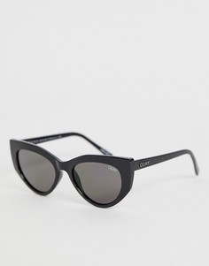 Черные солнцезащитные очки \кошачий глаз\" Quay Australia-Черный