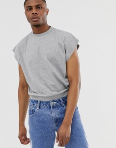 Серая свободная майка ASOS DESIGN-Серый