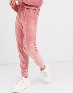 Велюровые джоггеры для дома ASOS DESIGN-Розовый