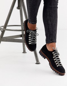 Черные туфли на плоской подошве ASOS DESIGN Midnight-Черный