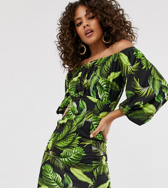 Сарафан с принтом пальм эксклюзивно от ASOS DESIGN Tall-Мульти