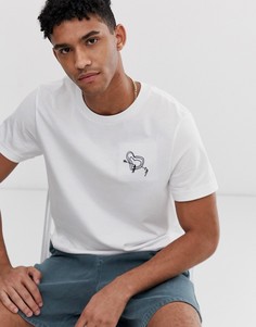 Футболка Weekday-Белый