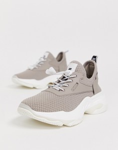 Кроссовки на массивной подошве Steve Madden Match-Бежевый