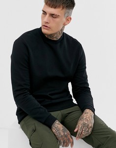 Черный свитшот ASOS DESIGN