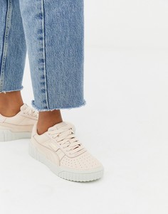 Кроссовки кремового цвета Puma Cali-Кремовый