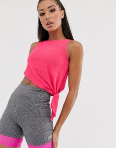 Полупрозрачный топ с завязкой ASOS 4505-Розовый