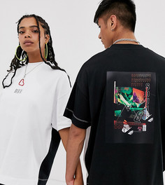 Oversize-футболка с принтом COLLUSION Unisex-Мульти