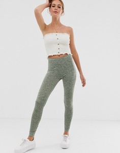 Меланжевые леггинсы ASOS DESIGN-Зеленый