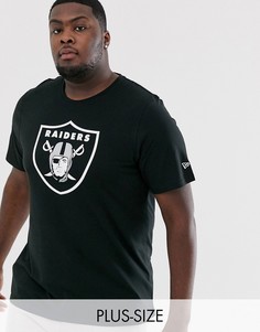 Черная футболка New Era Plus - NFL Oakland Raiders-Черный