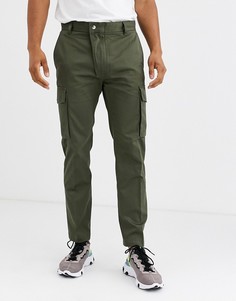 Узкие брюки карго цвета хаки Diesel P-Jared-Зеленый