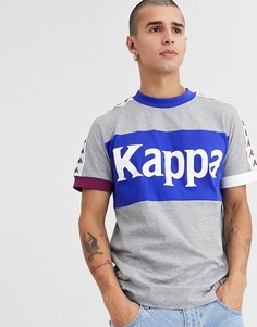 Серая футболка с логотипом Kappa Authentic Bertux-Серый