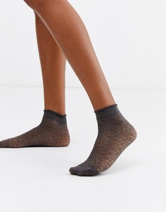 Прозрачные носки с блестками ASOS DESIGN-Серый