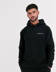 Черное флисовое худи New Look-Черный