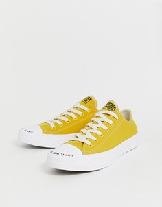 Желтые кроссовки из переработанных материалов Converse Chuck Taylor Ox All Star Renew-Желтый