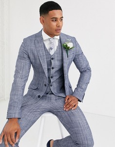 Темно-синий пиджак супероблегающего кроя ASOS DESIGN - wedding