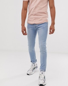 Голубые джинсы скинни Topman-Серый