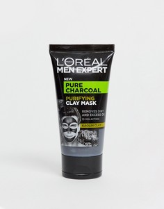 Очищающая маска из глины с чистым древесным углем LOreal Men Expert, 50 мл-Бесцветный