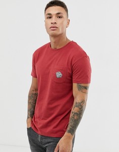 Красная футболка с карманом и логотипом Jack & Jones Originals fake news-Красный