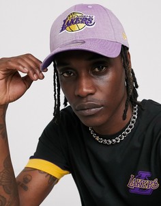Фиолетовая кепка из шамбре с регулируемым ремешком New Era 9Forty LA Lakers-Фиолетовый