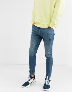 Джинсы-морковки Topman-Синий