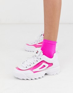 Белые кроссовки Fila Disruptor II-Белый