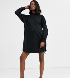 Короткое платье-худи ASOS DESIGN Maternity-Черный