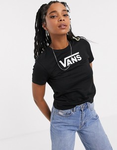 Черная классическая футболка Vans-Черный
