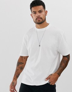 Белая свободная футболка из органического хлопка с круглым вырезом ASOS DESIGN-Белый
