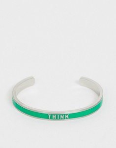 Браслет со словом \Think\" Benetton diversity collection-Зеленый