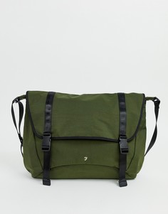 Нейлоновая сумка почтальона цвета хаки Farah-Зеленый